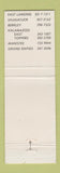 Matchbook Cover - Ilforno Restaurant East Lansing Berkley Kalamazoo Manistee MI