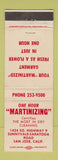 Matchbook Cover - One Hour Martinizing Dry Cleaning San Jose CA