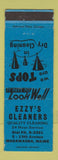 Matchbook Cover - Ezzy's Cleaners Madawaska ME