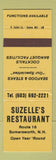 Matchbook Cover - Suzelle's Restaurant Somersworth NH WEAR