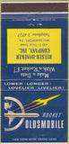 Matchbook Cover - Oldsmobile Rocket Keeser Daneker Williamsport PA 30 Strike