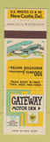 Matchbook Cover - Gateway Motor Inn New Castle DE