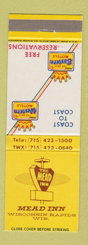 Matchbook Cover - Mead Inn Wisconsin Rapids WI Best Western