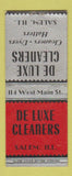 Matchbook Cover - De Luxe Cleaners Salem IL BOBTAIL
