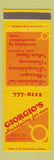 Matchbook Cover - Giorgio's Men's Salon Toupee