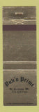 Matchbook Cover - Pub n Prime ST Germain WI WEAR