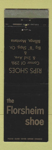 Matchbook Cover - Florsheim Shoes Rips Billings MT WEAR