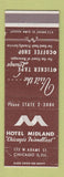Matchbook Cover - Hotel Midland Chicago IL WEAR