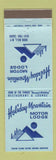 Matchbook Cover - Holiday Mountain Motor Lodge Rock Hill NY