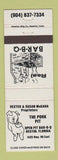 Matchbook Cover - The Pork Pit Destin FL BBQ