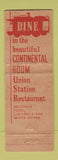 Matchbook Cover - The Caboose Denver Colorado Union Station WEAR