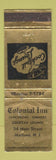 Matchbook Cover - Colonial Inn Madison NJ WORN