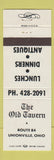 Matchbook Cover - The Old Tavern Unionville OH