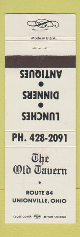 Matchbook Cover - The Old Tavern Unionville OH