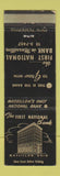 Matchbook Cover - First National Bank Massillon OH WORN