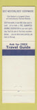 Matchbook Cover - Uptown Motel Galley Restaurant Casper WY Best Western