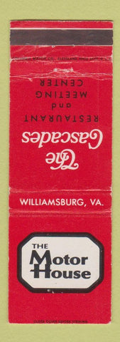 Matchbook Cover - Motor House Williamsburg VA WEAR