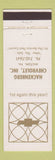 Matchbook Cover - Hackenberg Chevrolet Milton PA