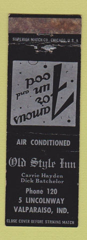 Matchbook Cover - Old Style Inn Calparaiso IN WEAR