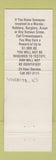 Matchbook Cover - Crime Stoppers Wichita KS