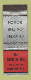 Matchbook Cover - House of Ritz Rochester NY restaurant WEAR