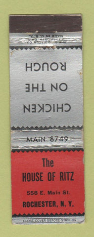 Matchbook Cover - House of Ritz Rochester NY restaurant WEAR