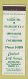 Matchbook Cover - Central Golf Range Yonkers NY