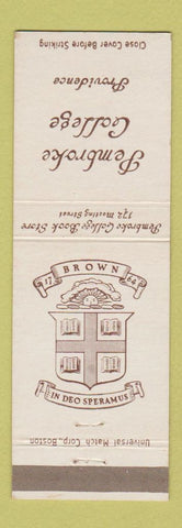 Matchbook Cover - Pembroke College Providence RI WEAR