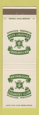 Matchbook Cover - Brynwood Country Club Milwaukee WI