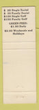 Matchbook Cover - Pine Hills Country Club Orlando FL