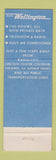Matchbook Cover - Hotel Wellington New York City WEAR