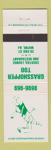 Matchbook Cover - Grasshopper Too Restaurant Wayne NJ