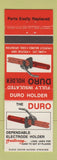 Matchbook Cover - Duro Electrode Holder