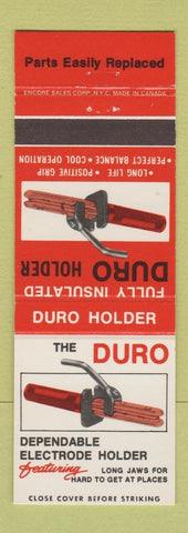 Matchbook Cover - Duro Electrode Holder