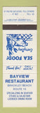 Matchbook Cover - Bayview Restaurant Brackley Beach PEI PE
