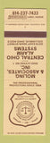 Matchbook Cover - Moling & Associates Alarms Columbus OH security WEAR