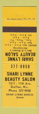 Matchbook Cover - Shari Lynne Beauty Salon Grafton WI