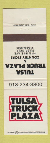 Matchbook Cover - Tulsa Truck Plaza stop Tulsa OK