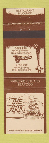 Matchbook Cover - The Ark Davie Lantana FL