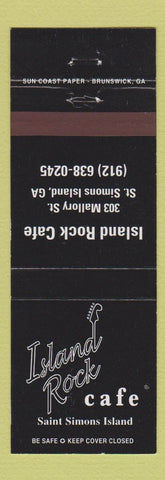 Matchbook Cover - Island Rock Cafe St Simons Island GA
