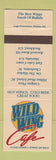 Matchbook Cover - Wild Wing Cafe Marietta Buckhead GA Hilton Head Island SC