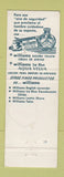 Matchbook Cover - Williams Aqua Velva After Shave