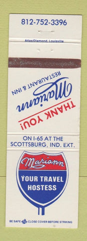 Matchbook Cover - Mariann Restaurant Inn Scottburg IN WEAR