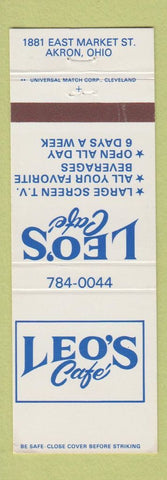 Matchbook Cover - Leo's Cafe Akron OH