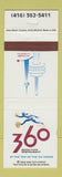 Matchbook Cover - 360 Revolving Restaurant Toronto ON