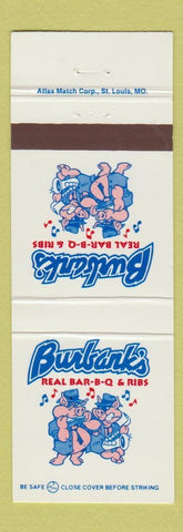 Matchbook Cover - Burbank's BBQ Ribs