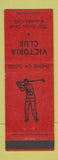 Matchbook Cover - Victoria Club Golf Riverside CA