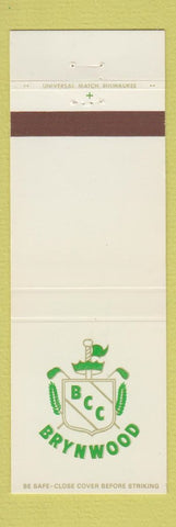 Matchbook Cover - Brynwood Country Club Milwaukee WI