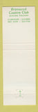 Matchbook Cover - Brynwood Country Club Milwaukee WI
