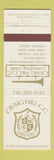Matchbook Cover - Craig Hill Country Club Brockport NY
